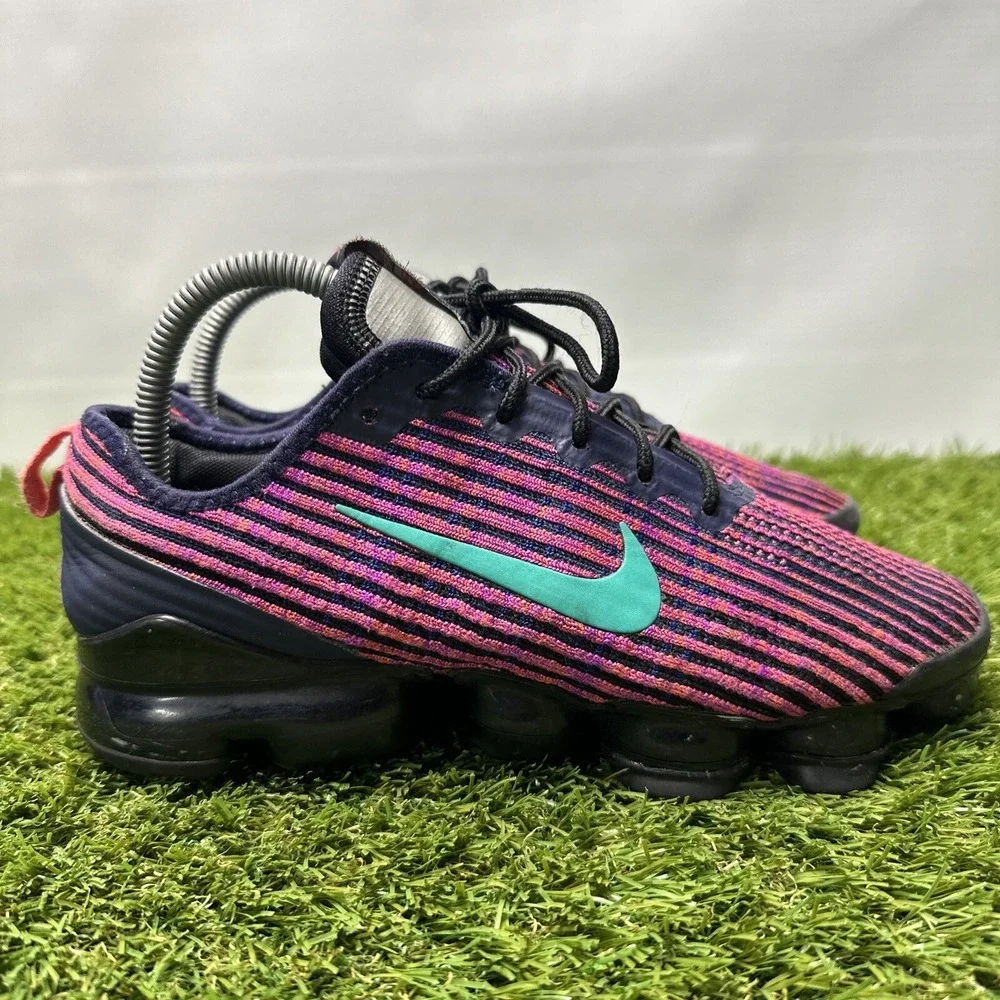 Nike Air Vapormax Flyknit 3 GS Blackened Blue Kinetic BQ5238-402 6Y Women's 7.5
